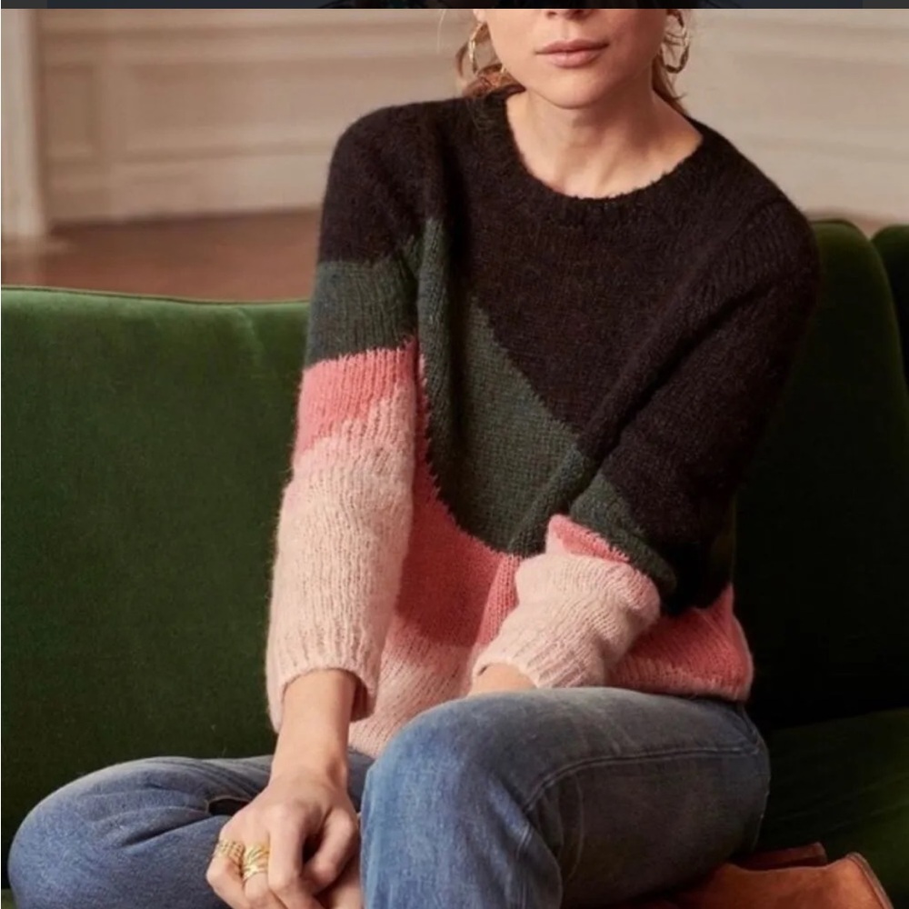 Sézane Winnie Alpaca Mohair Sweater - Size XS